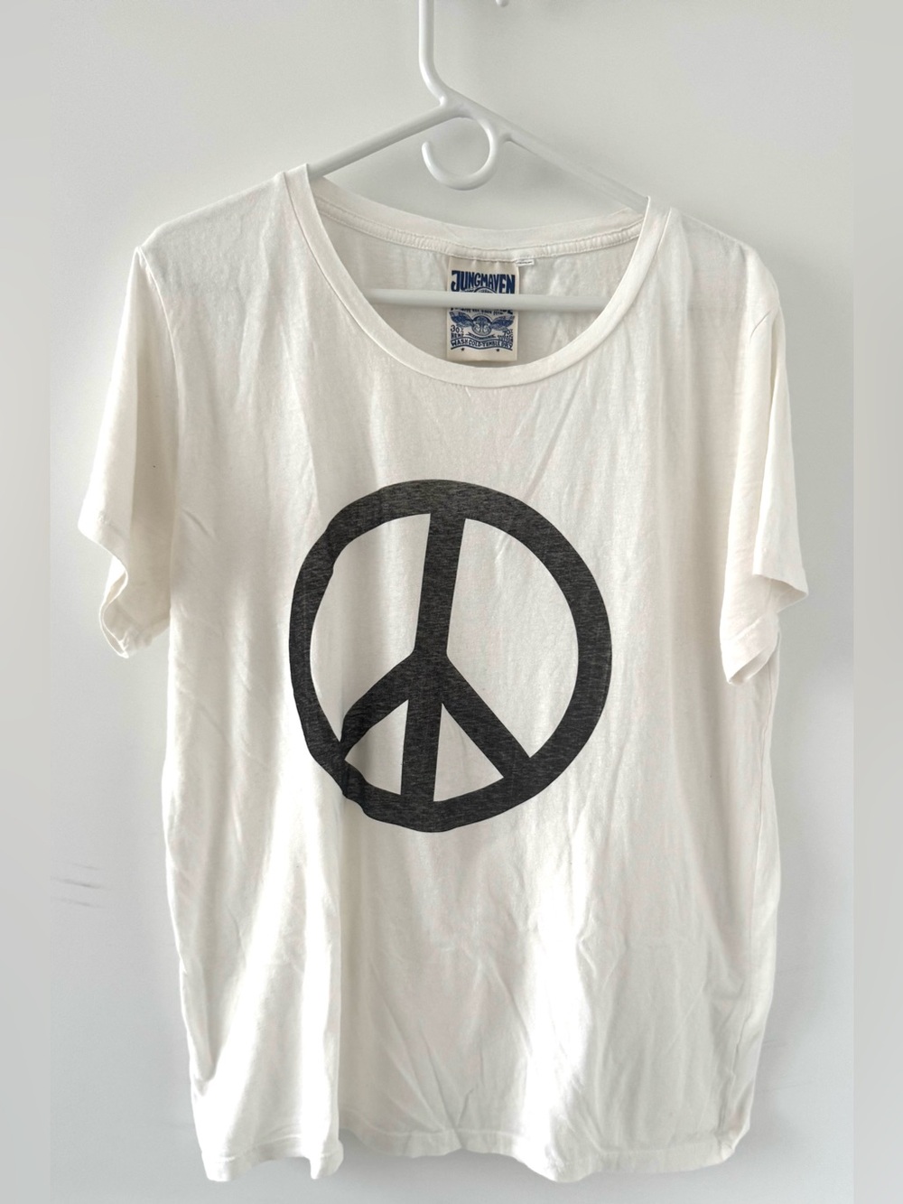 Jungmaven peace sign tee